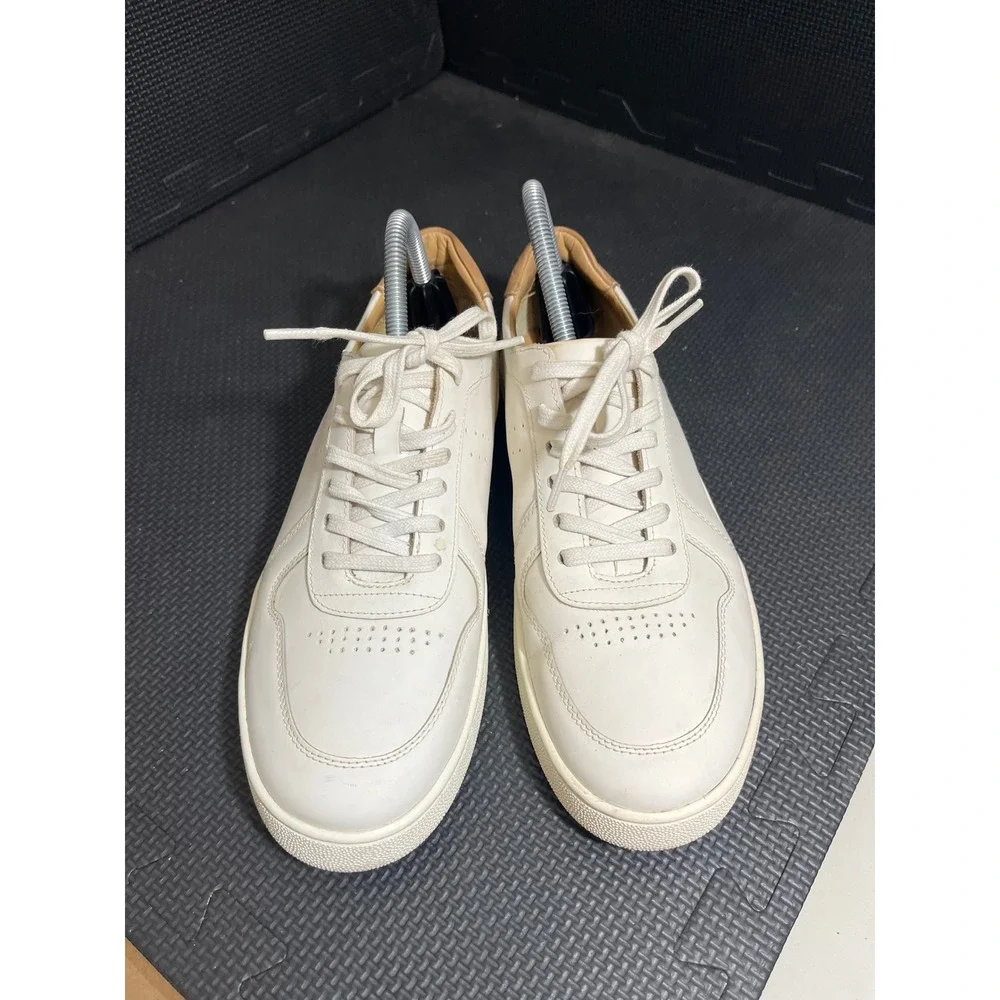 Nisolo Women's Bria Go-To‎ Court Sneaker Shoes White Leather Size 9.5
